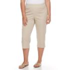 Plus Size Croft & Barrow&reg; Polished Capris, Women's, Size: 22 W, Grey Other