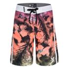 Boys 4-7 Hurley Floral Drift Board Shorts, Size: 5, Dark Pink