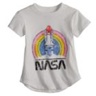 Baby Girl Jumping Beans&reg; Nasa Graphic Tee, Size: 12 Months, White