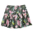 Girls 4-10 Jumping Beans&reg; Pattern Ruffled Skort, Size: 6, Med Green