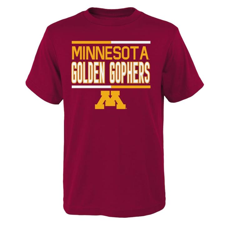 Boys 4-18 Minnesota Golden Gophers Density Tee, Size: 12-14, Dark Red