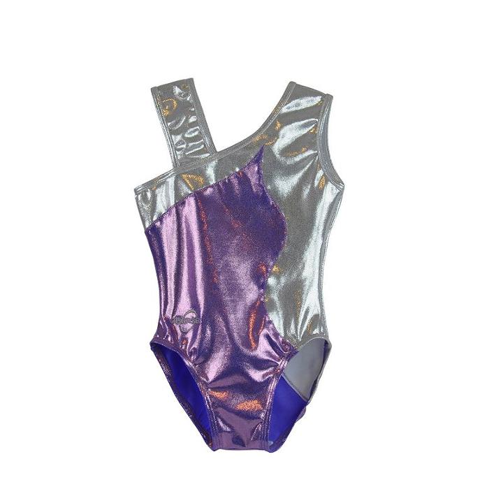 Girls 2-10 Obersee Gymnastics Leotard, Size: Xx Small, Purple