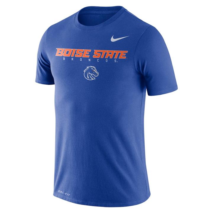 Men's Nike Boise State Broncos Facility Tee, Size: Medium, Blue