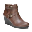 Lifestride Neeva Women's Wedge Ankle Boots, Size: 10 Wide, Brown