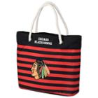 Forever Collectibles Chicago Blackhawks Striped Tote Bag, Adult Unisex, Multicolor