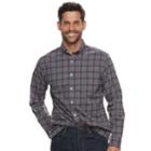 Men's Sonoma Goods For Life&trade; Modern-fit Stretch Poplin Button-down Shirt, Size: Xxl, Med Blue