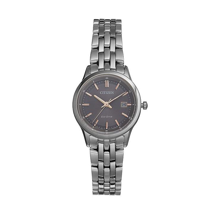 Citizen Eco-drive Women's Silhouette Sport Stainless Steel Watch - Ew2400-58h, Grey