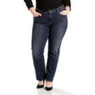 Plus Size Levi's 314 Shaping Straight-leg Jeans, Women's, Size: 20 - Regular, Dark Blue