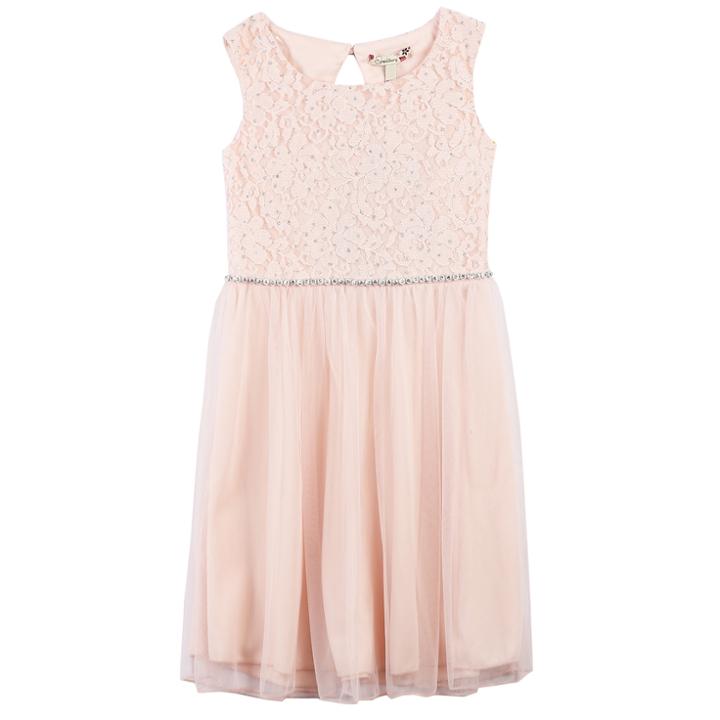 Girls 7-16 & Plus Size Speechless Glitter Lace Dress, Size: 18 1/2, Med Red
