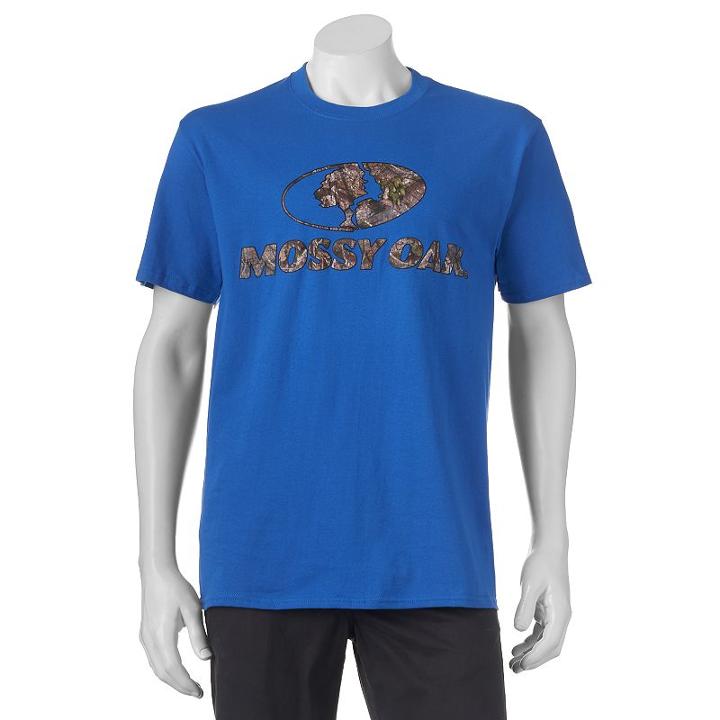 Men's Mossy Oak Camo Logo Tee, Size: Medium, Ovrfl Oth