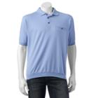 Men's Safe Harbor Solid Textured Ottoman Banded-bottom Polo, Size: Small, Brt Blue
