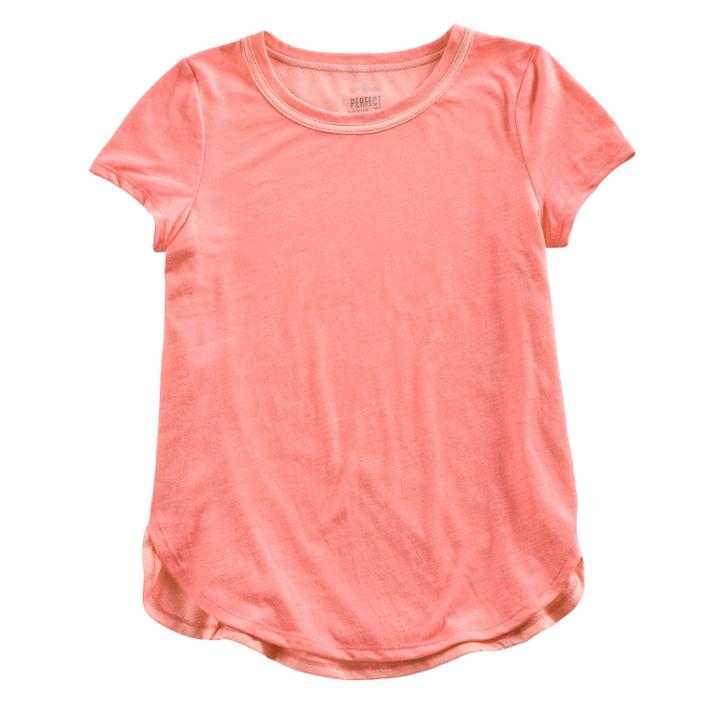 Girls 7-16 So&reg; Sporty Tee, Size: 10, Brt Orange