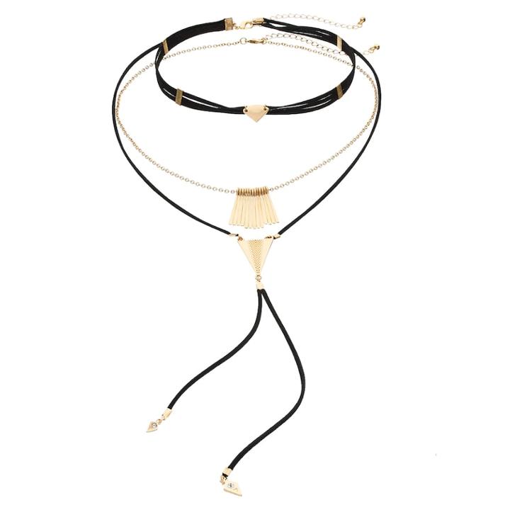 Bar Drop, Multi Strand & Lariat Choker Necklace Set, Women's, Multicolor