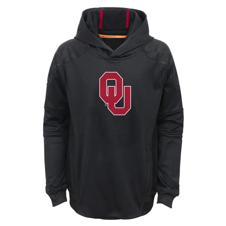 Boys 4-7 Oklahoma Sooners Mach Pullover Hoodie, Size: L 7, Black