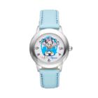 Disney's Minnie Mouse Girls' Leather Watch, Blue