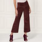 Lc Lauren Conrad Runway Collection Wide-leg Ankle Corduroy Pants - Women's, Size: 12, Brown Oth