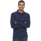 Men's Apt. 9&reg; Slim-fit Stretch Soft Touch Slubbed Polo, Size: Xl, Blue