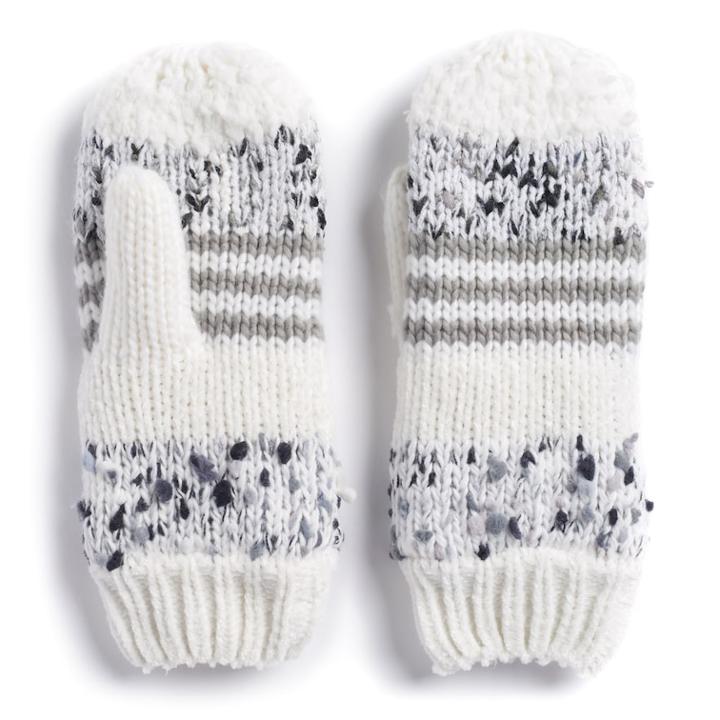 Women's Sonoma Goods For Life&trade; Deconstructed Knit Mittens, Grey