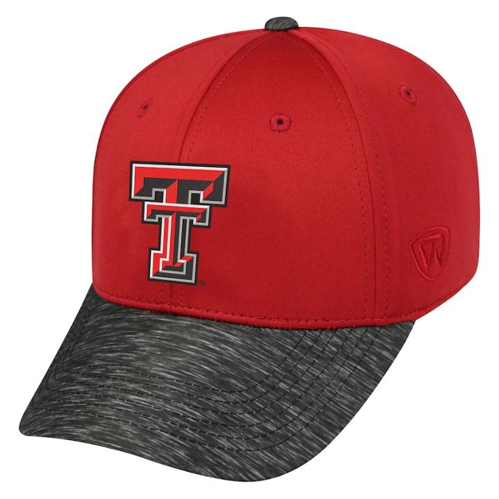 Adult Top Of The World Texas Tech Red Raiders Lightspeed One-fit Cap, Men's, Med Red
