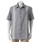 Big & Tall Haggar&reg; Easy-care Microfiber Button-down Shirt, Men's, Size: 2xb, Black