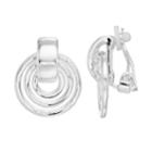 Dana Buchman Doorknocker Clip On Earrings, Women's, Silver