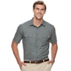 Big & Tall Croft & Barrow&reg; Regular-fit Outdoor Quick-dry Button-down Shirt, Men's, Size: 3xl Tall, Grey