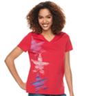 Women's Sonoma Goods For Life&trade; Essential Graphic V-neck Tee, Size: Xxl, Red