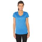 Women's Rbx Striped Heather Tee, Size: Medium, Brt Blue