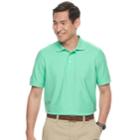 Men's Croft & Barrow&reg; Pique Performance Polo, Size: Small, Turquoise/blue (turq/aqua)