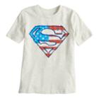 Boys 4-10 Jumping Beans&reg; Patriotic Super-man Logo Graphic Tee, Size: 6, Beige