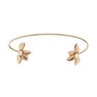Lc Lauren Conrad Matte Leaf Cuff Bracelet, Women's, White