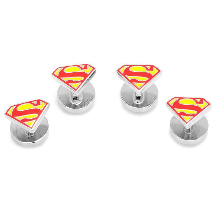 Dc Comics Superman Shield Tuxedo Studs, Men's, Red