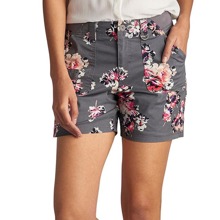 Women's Lee Kaylin Relaxed Fit Shorts, Size: 10 Avg/reg, Dark Grey