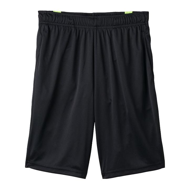 Boys 8-20 Tek Gear&reg; Laser-cut Basketball Shorts, Boy's, Size: Large, Black