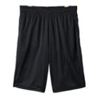 Boys 8-20 Tek Gear&reg; Laser-cut Basketball Shorts, Boy's, Size: Large, Black