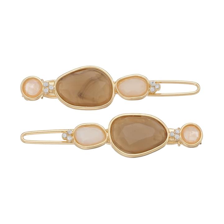 Lc Lauren Conrad Stone Barrette Set, Women's, Multicolor