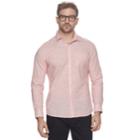 Men's Marc Anthony Slim-fit Dobby Woven Button-down Shirt, Size: Small, Med Pink