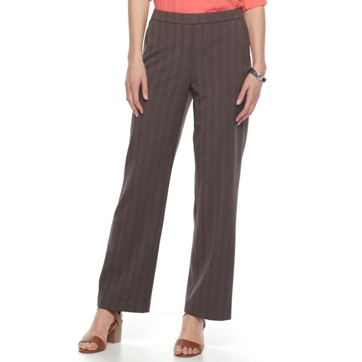 Women's Dana Buchman Pull-on Dress Pants, Size: 6 Short, Med Brown