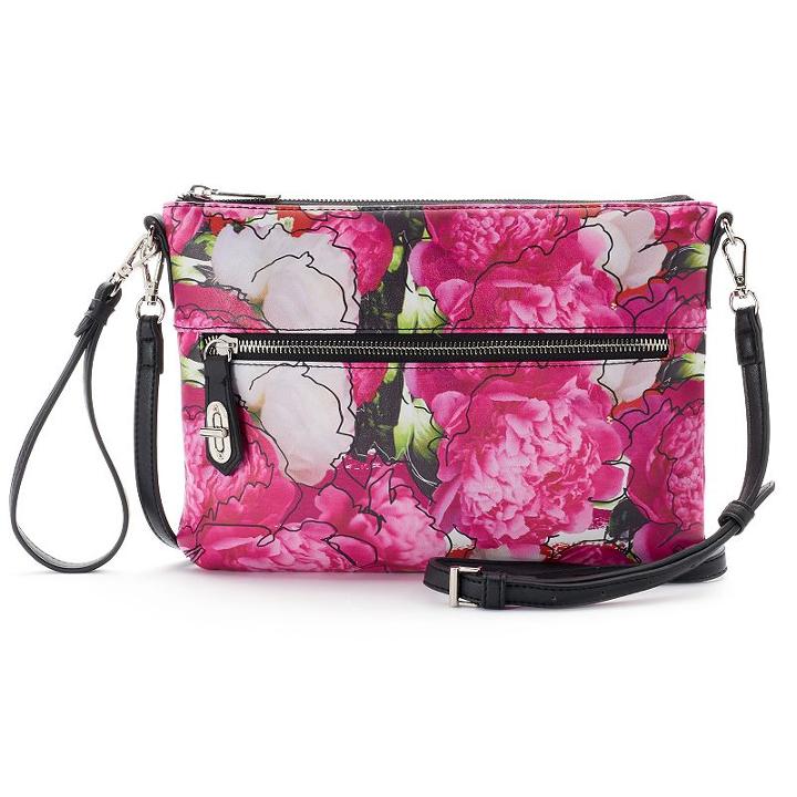 Reed Flat Crossbody Bag, Women's, Light Red
