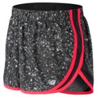Women's New Balance Accelerate Printed Running Shorts, Size: Medium, Dark Grey