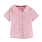 Toddler Girl French Toast Button-front Peter Pan Blouse, Size: 3t, Pink