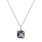 Sterling Silver Mystic Topaz & Diamond Accent Pendant Necklace, Women's, Green
