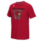 Men's Adidas Louisville Cardinals Hoop Tee, Size: Medium, Red