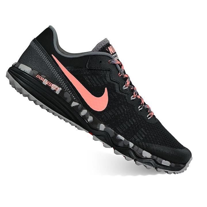 Nike Dual Fusion Trail 2 Women's Trail Running Shoes, Size: 6.5, Black