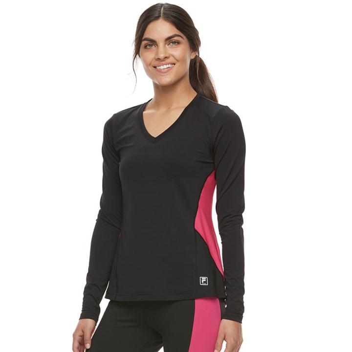 Women's Fila Sport&reg; Basic Reflective Long Sleeve Tee, Size: Xs, Oxford