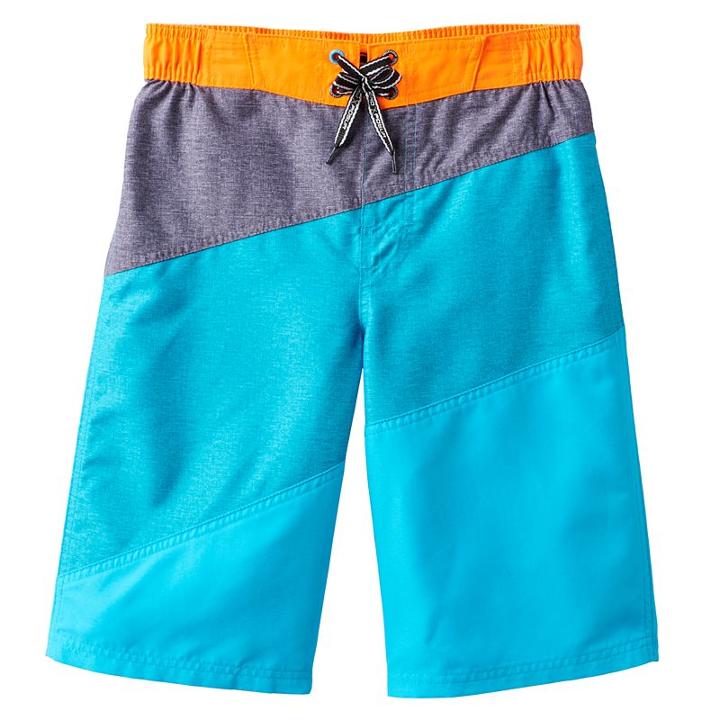 Boys 8-20 Zeroxposur Colorblock Swim Trunks, Boy's, Size: Small, Grey (charcoal)