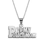 Insignia Collection Sterling Silver I Love My Police Mom, Women's, Size: 18, Multicolor
