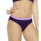 Women's Champion Colorblock Swim Briefs, Size: Xs, Drk Purple