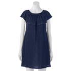 Juniors' Trixxi Off The Shoulder Shift Dress, Girl's, Size: Medium, Blue