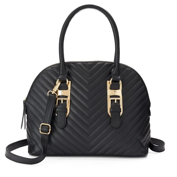 Apt. 9&reg; Fiona Quilted Dome Satchel, Women's, Black